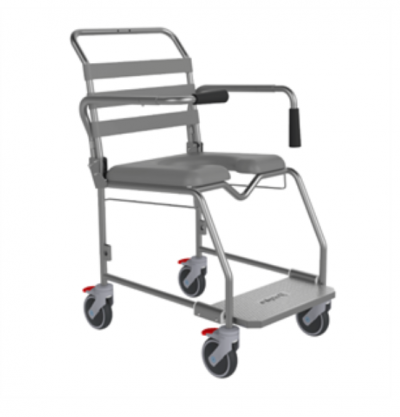 Aspire 460mm Weight Bearing Platform Shower Commode, Attendant Propelled - (Excluding Closed Seat $165)