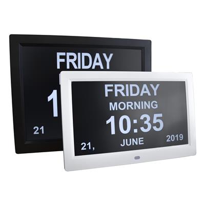 KCare 10" Digital LED Calendar Day Clock/ 12" LED Calendar Day Clock