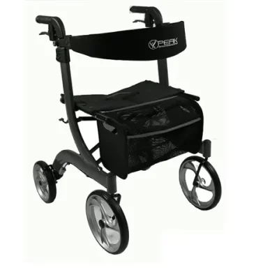 Peak Ellipse Lite Aluminium Rollator - Medium (Red/Black)